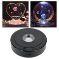 Rotating Display Stand with LED Lights with USB Cable Electric Turntable. 