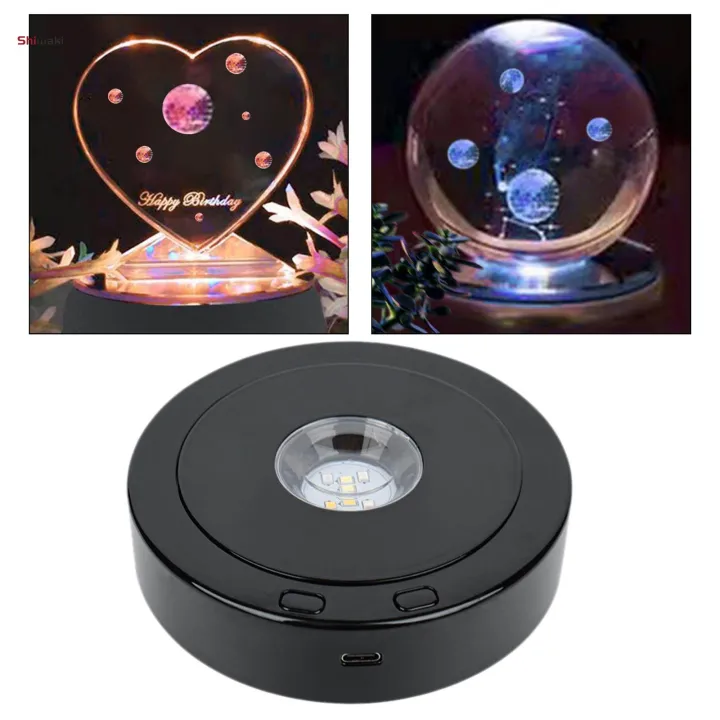 Rotating%20Display%20Stand%20with%20LED%20Lights%20with%20USB%20Cable%20Electric%20Turntable%20-%20Image%202