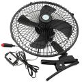 10 Inch 12V Car Electric Fan Adjustable Speed Oscillating Cooling Fans with Clip for Home Travel Car Truck. 