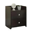 Indispensable - Bed Side Table with Two Large Drawer Size- L12 + W16 + H20Inch by Shormi Furniture - Furniture & Decor- Vibes.