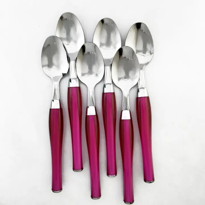 6%20Pcs%20Spoon%20Set%20(pen%20Style)%20With%20Plastic%20Handle%20For%20Kitchen%20And%20Dining%20Table%20Red%20%20Blue%20&%20Purple%20color%20-%20Image%202