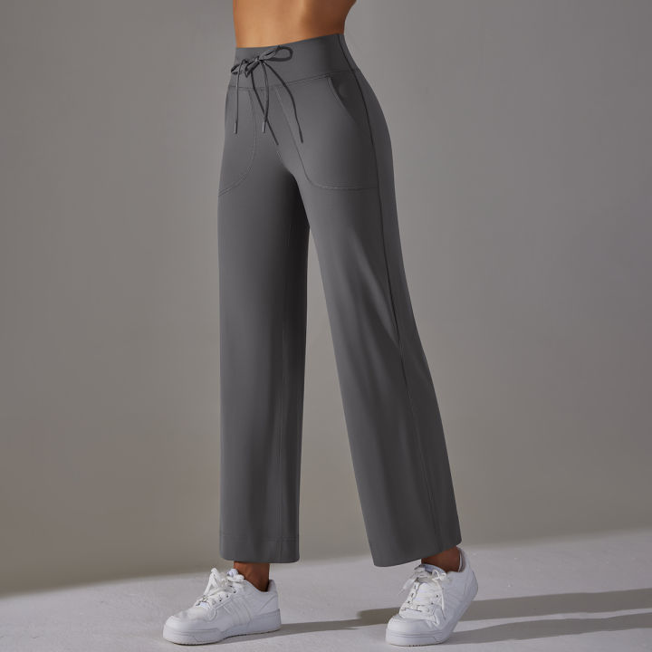 Wide%20Leg%20Pants%20With%20Pockets%20Women's%20Loose%20Yoga%20High%20Waist%20Legging%20Drawstring%20Outdoor%20Casual%20Jogging%20Gym%20Sports%20Flare%20Pants%20-%20Image%207