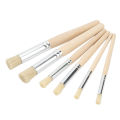Stencil Paint Brushes , Ergonomic  Highly Durable Easy Grip Stencil Brush Set 6PCS for Drawing for Lettering for Art for Kids. 