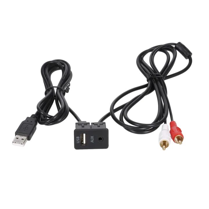 1M%20Car%20RCA%20Cable%20Adapter%20Switch%203.5mm%20Audio%20Jack%20AUX%20USB%20Cable%20Extention%20Mount%20Panel%20RCA%20Cable%20Replacement%20For%20Toyota%20Volkswagen%20-%20Image%202