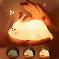 Big Face Rabbit Light LED Portable Rechargeable Bunny Lamp Night Light for Baby Nursery USB Dimmable Rabbit Night Lamp Easy Install Easy to Use. 