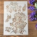 Stencil for Wall & Fashion Painting Template 10in by 8in.. 
