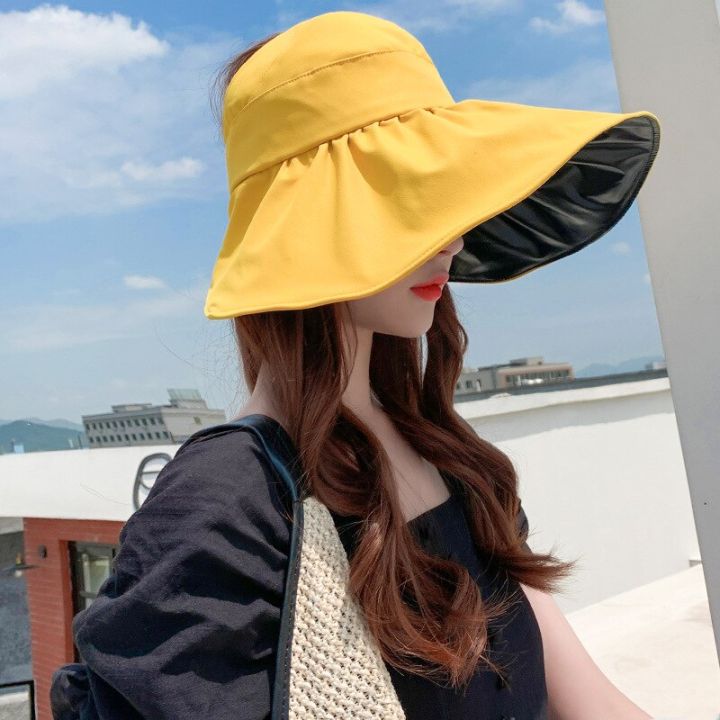 Summer%20Ladies%20Sun%20Hat%20Foldable%20Big%20Brim%20Wide%20Brim%20Beach%20Vacation%20Travel%20Hat%20UV%20Protection%20Ladies%20Panama%20Fisherman%20Hat%20-%20Image%204