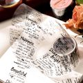 3cm/5cm*2m Transparent Material Tapes Letter English Phrase DIY Masking Tape Scrapbooking Sticker Label Stationery.