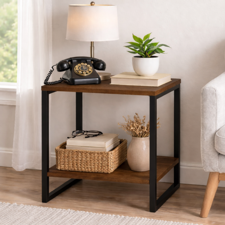 Metal Frame Side Table 2ft by 2ft