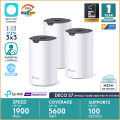 TP-Link Deco S7 AC1900 3 Pack Whole Home Mesh Wi-Fi System Smart Router 100 Device Capacity 1900 Mbps Dual-Band with Gigabit Ports. 