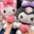 35Cm Kawaii Sanrio Plush Doll Toy Anime Figure Kuromi My Melody Cinnamoroll Soft Stuffed Pillow Room Decor Children's Toys Gift. 