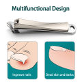 Slanted Edge Nail Clippers, Stainless Steel Fingernail and Toenail Cutters Nail Trimmer with Nail File.