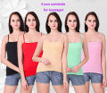 5 Pcs Ladies Inner tops For All Season Use Cotton Tanks Top Camisole.