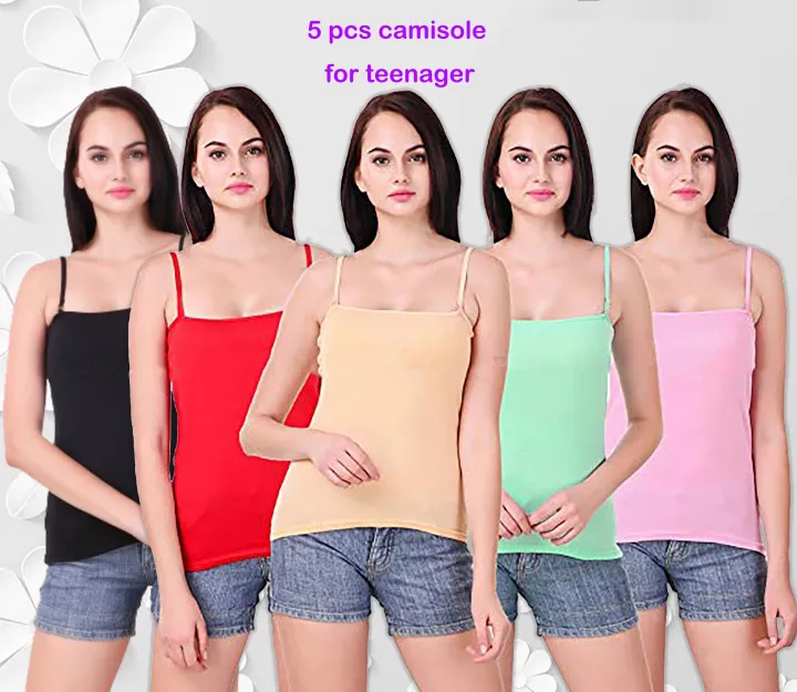 5%20Pcs%20Ladies%20Inner%20tops%20For%20All%20Season%20Use%20Cotton%20Tanks%20Top%20Camisole%20-%20Image%202