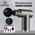 Outtobe Fascia Gun Mini Electric Massager Muscle Relaxation Massager LCD Touch Screen Meridian Massage Gun Mini Neck Massager Relaxation Tissue Handheld Massager Gun Leg Massage Machine Foot Massage Machine Slimming Body.