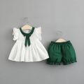 New Baby Girls Fashionable Premium Quality Beautiful Party Dress With HAIR BAND One Piece Baby Dress for 1-4. 