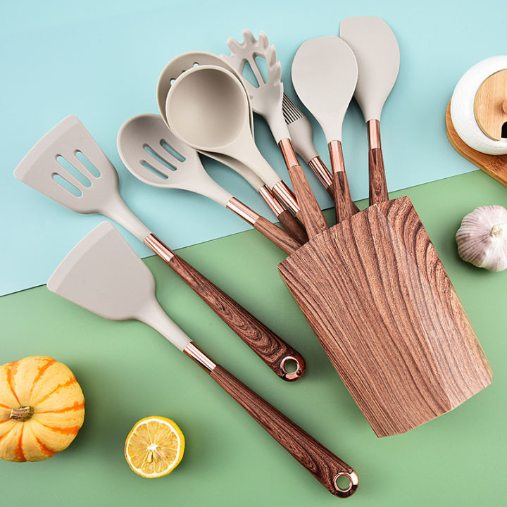 Spatula set nordic stir-fry spatula silicone spatula stir-fry spoon soup spoon kitchen kitchenware supplies household encyclopedia