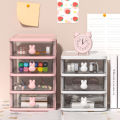 Office Drawer Desktop Storage Box Mini Storage Cabinet Plastic Multi-Layer Dormitory Stationery Cosmetics Storage Box. 