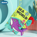 Children's Tail Cloth Book Educational Toy Book Ringing Paper Enlightenment Book Early Education Tear-Proof Cloth Book Toy. 