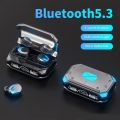 【FUPANG】Wireless Bluetooth Earbuds IPX7 Bluetooth Earphones Power Display Gaming Headsets Noise Cancelling Bluetooth Headphones With 2000mAh Case.
