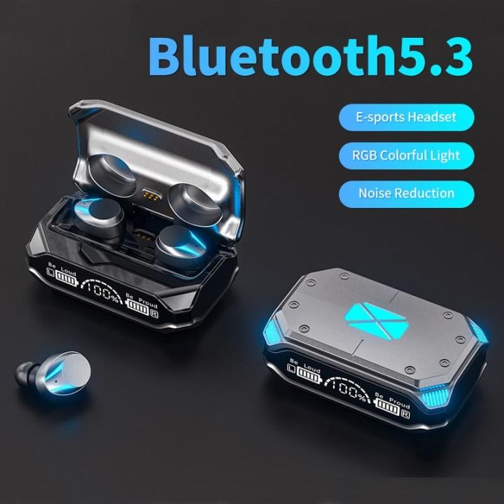 【FUPANG】Wireless Bluetooth Earbuds IPX7 Bluetooth Earphones Power Display Gaming Headsets Noise Cancelling Bluetooth Headphones With 2000mAh Case
