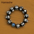 【Sooledead】Black Kimoyo Beads Wakanda T'Challa Cosplay Movie Panther Black Fashion Jewelry Bracelet.