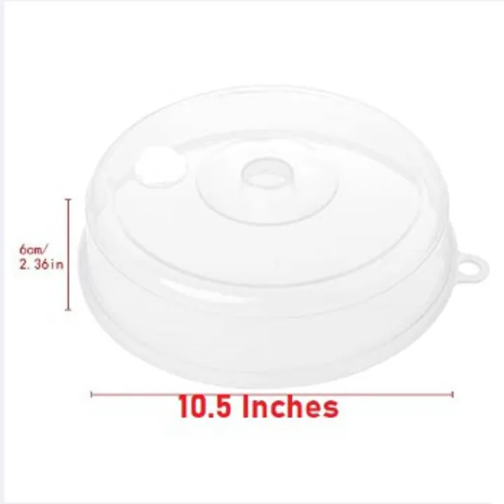 Microwave%20Food%20Cover%20Plate%20Cover%20Splatter%20Guard%20Non-Stick%20Plastic%20Clear%20Dish%20Lid%2010.5%20Inch%20-%20Image%202