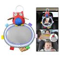 Baby Car Mirror Back Seat Rear View Mirror Cartoon Animal Plush Toys Adjustable Rear Facing Mirrors For Baby Stroller Toys. 