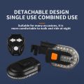 Bike Turn Signal Rear Light USB Rechargeable Wireless Back LED Scooter Tail Light Wireless Warning Taillight Cycling Accessories. 