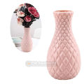Diamond pattern vase fake plastic flower vase pot home decoration (1psc). 
