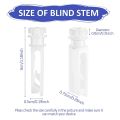 FORIDE 30Pcs Vertical Blind Stem Replacement White Stems for Vertical Window Blind Vertical Blind Carrier Stem.