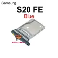 Sim Tray For Samsung Galaxy S20 FE S20fe Dual Sim Slot Holder Reader Socket Replacement Part.