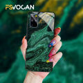 【Solo Yolo】Emerald Green Jade Stone Pattern Phone Case For Samsung S21 S20 FE Plus S23 S22 A71A72 A53 A52 A51 A54 Ultra A12 A31 A32 A33 A34. 