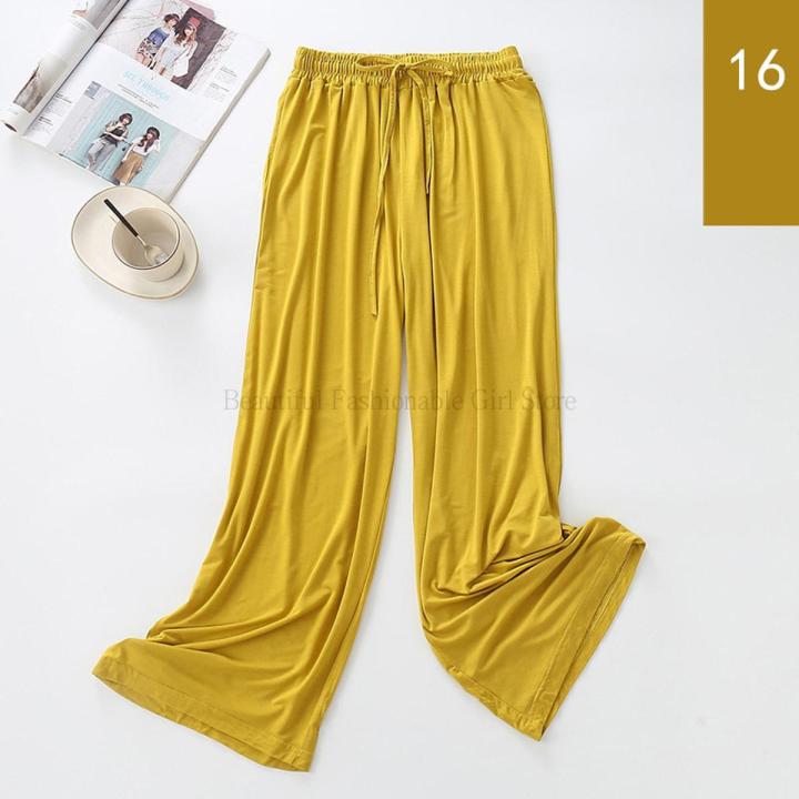 High%20Waist%20Drape%20Modal%20Loose%20Large%20Size%20Thin%20Wide-leg%20Pants%20Women's%20Summer%20All-match%20Trousers%20Casual%20Straight-leg%20-%20Image%202