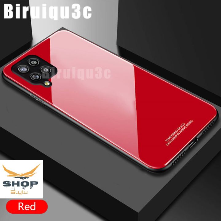 Samsung Galaxy A42 5G - (100% Premium Quality) DESIGNED IN HONG KONG Scratchproof Tempered Glass Case Back Cover Casing ..