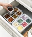 Refrigerator Storage Box 6 Grid Food Vegetable Fruit Storage Box Fridge Organizer -The Asia Express. 