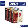 Sensation Dotted Classic Condom | 3 Pack Combo | Total 9 pieces Condom. 