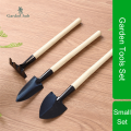 3 pcs Set Mini Gardening Tools Wood Handle Potted Plants Shovel Rake Spade From Garden Hub. 