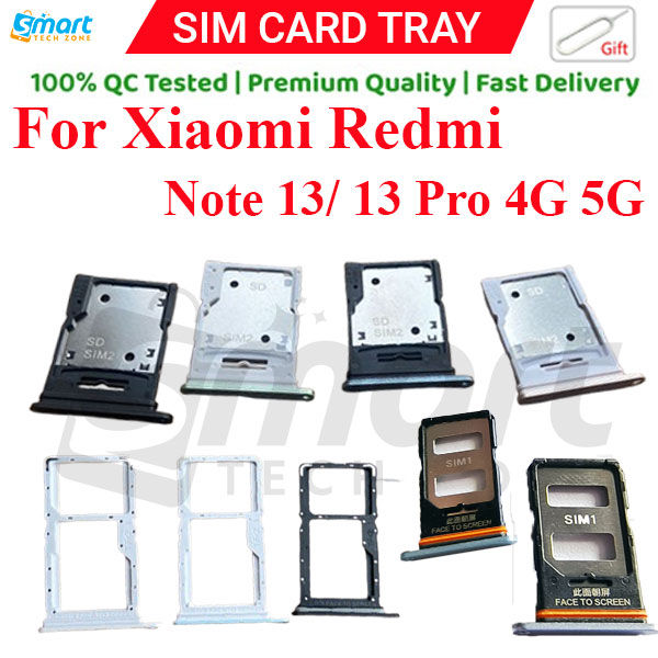Xiaomi Redmi Note 13 13 Pro 4G 5G Sim Tray Micro SD Card Slot with Sim Ejector Pin Replacement Part
