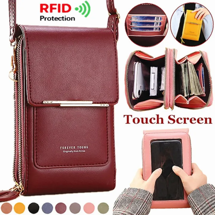 Women%20Bag%20Touch%20Screen%20Cell%20Phone%20Purse%20Smartphone%20Wallet%20Leather%20Shoulder%20Strap%20Handbag%20-%20Image%202