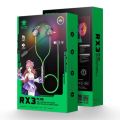 Plextone RX3 Plus Headphone in Type C Interface Wired Gaming Headset Laptop Light Earphone.
