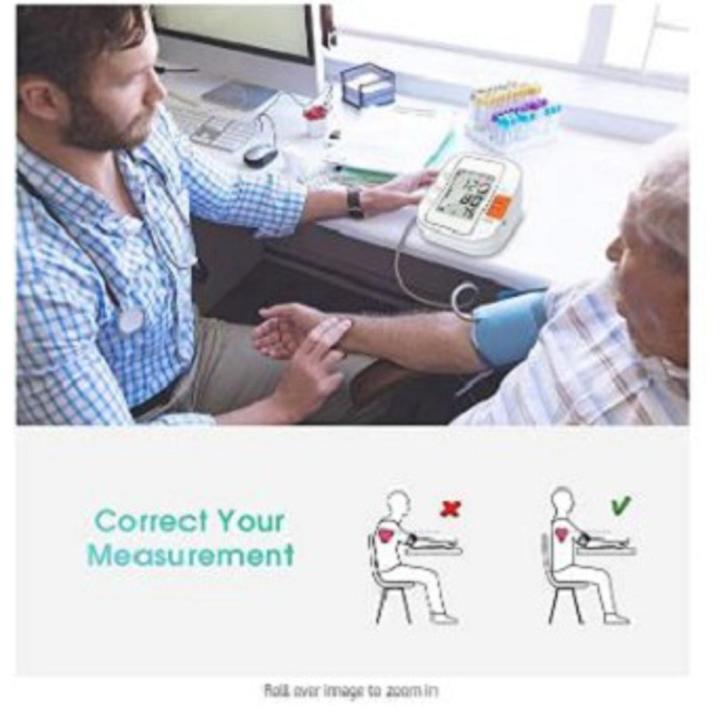 Pulse Reading Monitor Machine Blood Pressure Monitor, Automatic Upper Arm Digital BP Machine/Pulse ...