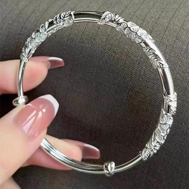 Flower%20butterfly%20copper%20full%20silver%20plated%20999%20sterling%20silver%20bracelet%20sense%20peacock%20ladies%20bracelet%20solid%20silver%20bracelet%20wholesale%20-%20Image%203