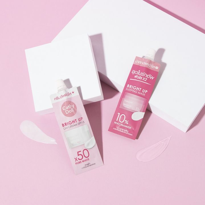 Bright%20Up%20Day%20Cream%20SPF15%20And%20Bright%20Up%20Sleeping%20Mask%205ml+7g%20Cathy%20Doll%20-%20Image%204