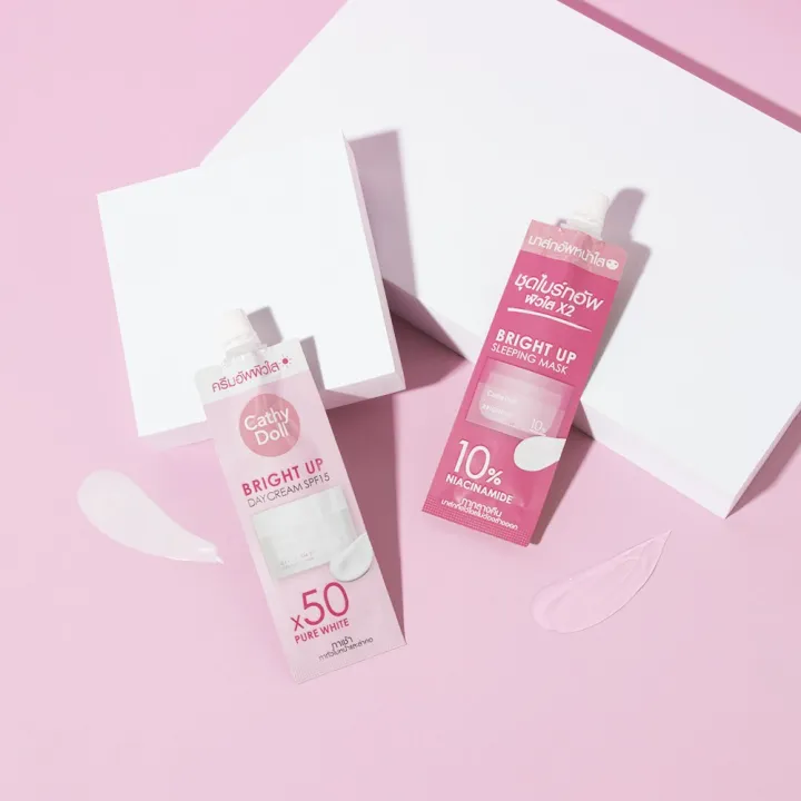 Bright%20Up%20Day%20Cream%20SPF15%20And%20Bright%20Up%20Sleeping%20Mask%205ml+7g%20Cathy%20Doll%20-%20Image%204