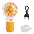 Cute vegetable and fruit handheld portable mini fan with mobile phone holder function charging fan, suitable for outdoor or indoor student dormitory office desks.. 