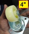 Nylon 4 Inches Caster Wheel Without Bearing & Without Lock. 