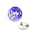Omori Sunny And Mewo Brooch Creative Clothes Jewelry Cute Fashion Hat Cartoon Funny Metal Gift Brooch GYF585. 