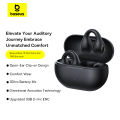 Baseus Open Ear Bass 15 Clip Open-Ear TWS Earbuds Earphone Clip-Ons Bluetooth Wireless Sports Headphones Ultra Lightweight Long Battery Low Latency with 3dB 2-mic ENC. 
