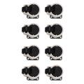 8 Pcs Retractable Leveling Casters Industrial Machine Swivel Caster Castor Wheel for Office Chair Trolley 330 Lbs.